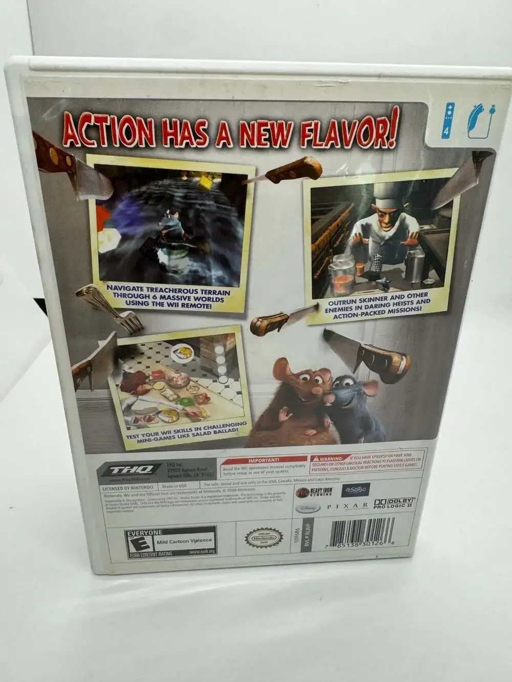 Ratatouille Video Game for Nintendo Wii (Complete in Box)